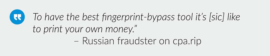 Russian Fraudster Antidetect Broswer Quote