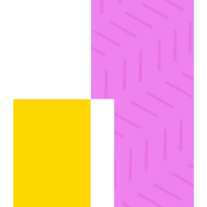 Bar Chart bg Yellow and pink bar chart graphic