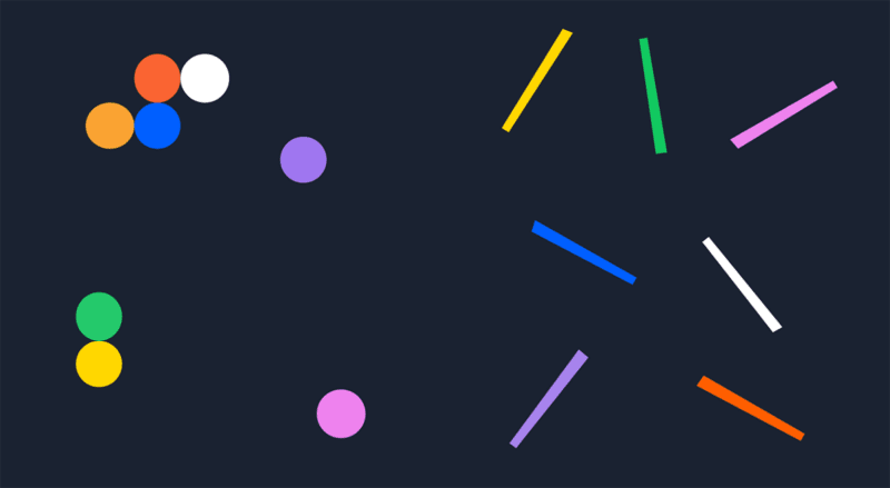 The dots and sticks representing the brokenness of the industry