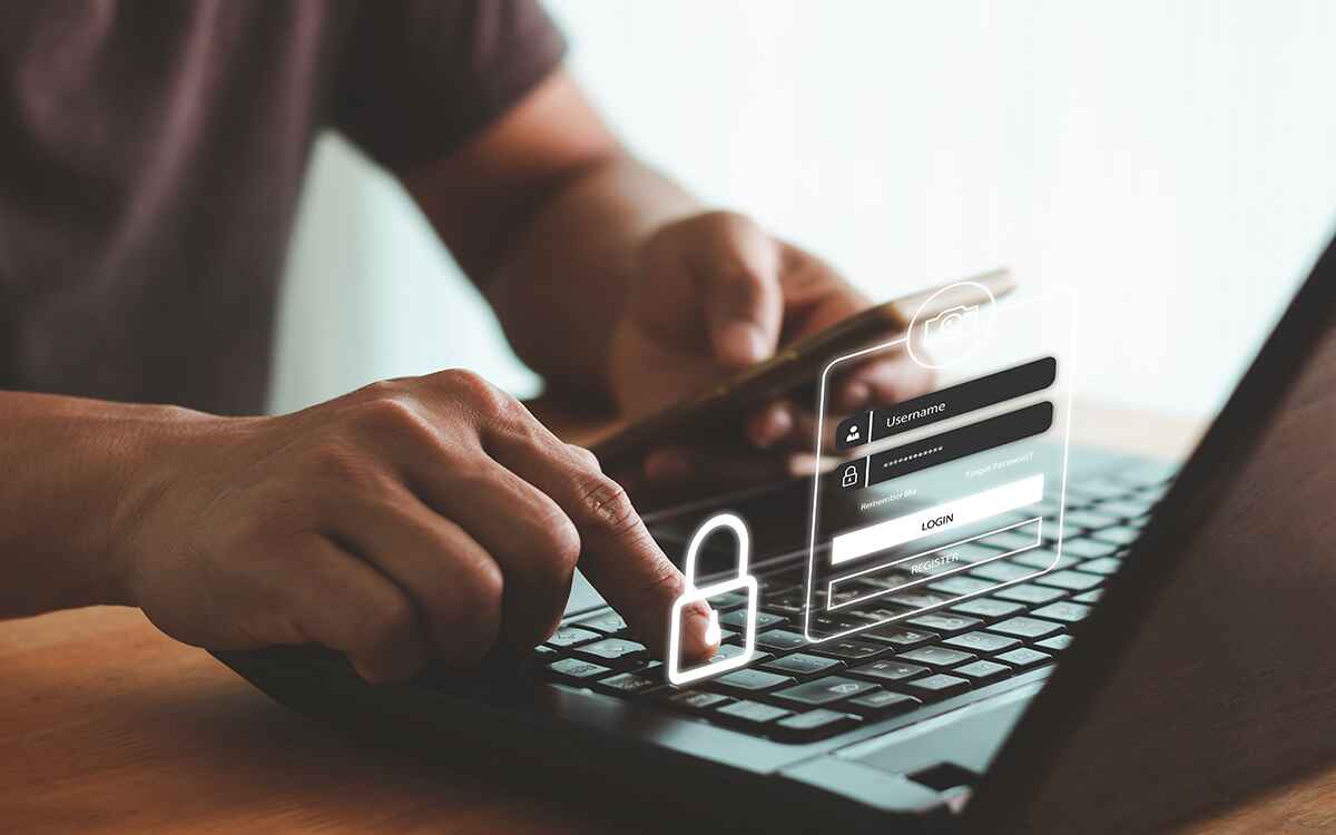 Cyber security in two-step verification, Login, User, identification information security and encryption, Account Access app to sign in securely or receive verification codes by email or text message.