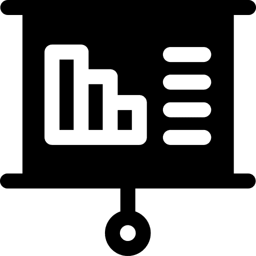 Black presentation icon
