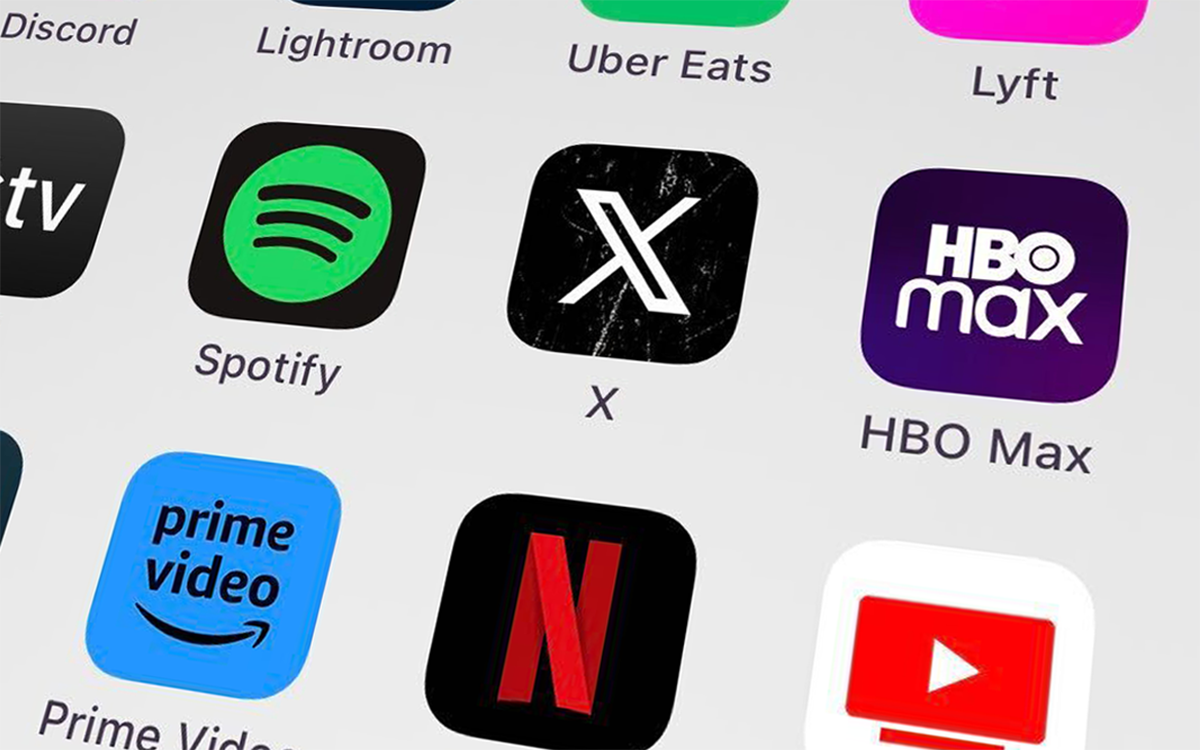 Phone apps X Netflix Twitter HBO Prime
