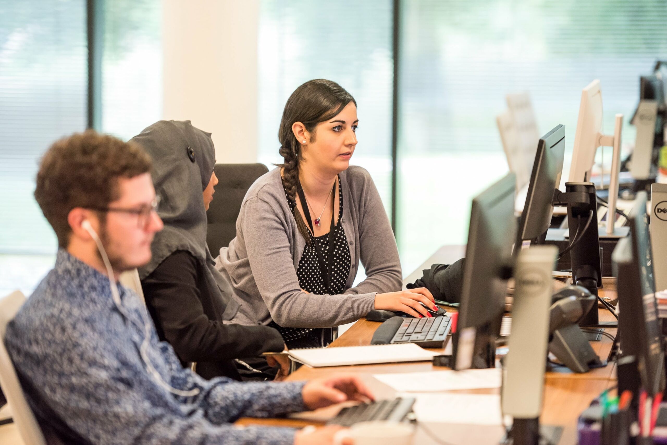 people in office working