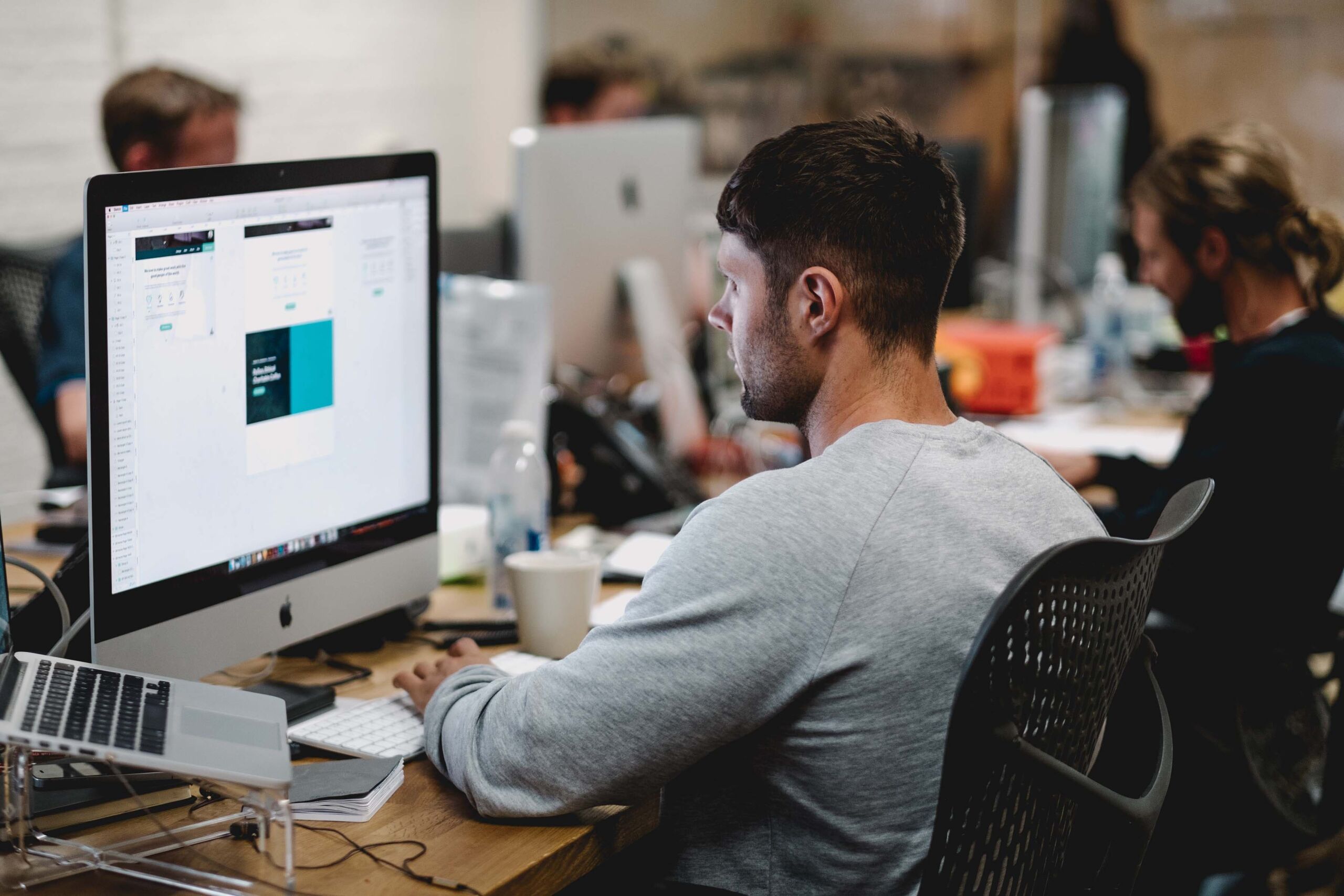 person working in office setting
