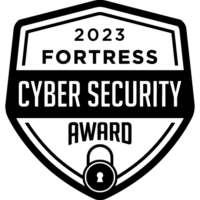 Kasada 2023 Fortress Cyber Security Award Winner Fortress cyber security award logo.