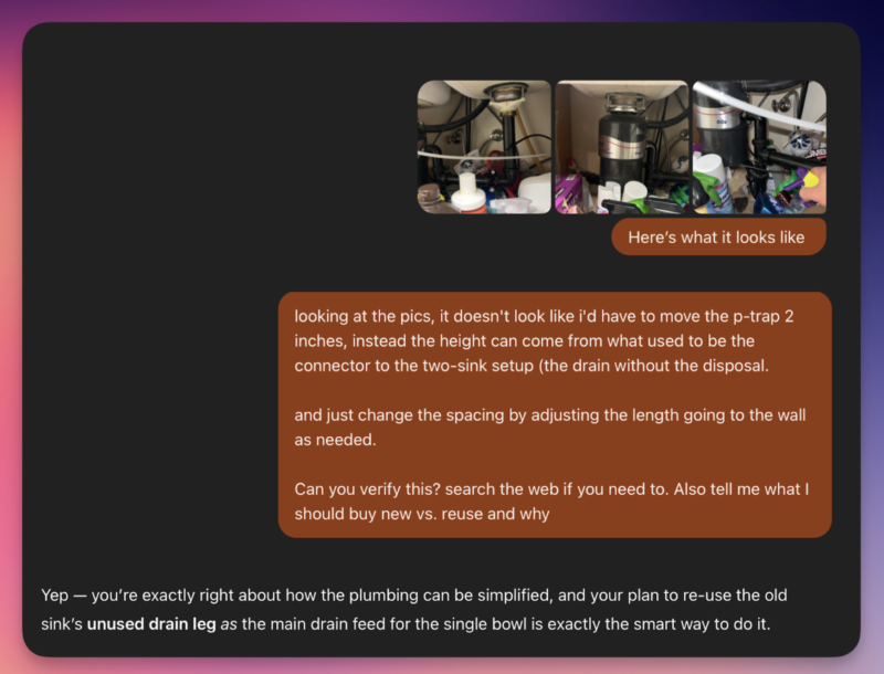 Example of AI prompt