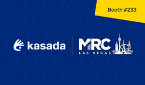 navy blue background with Kasada logo and and MRC Las Vegas 2026 logo