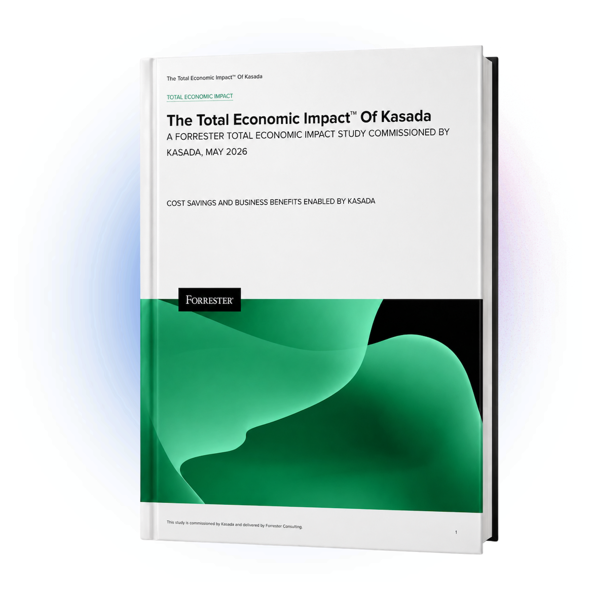 Image of a report from Forrester of a TEI for Kasada